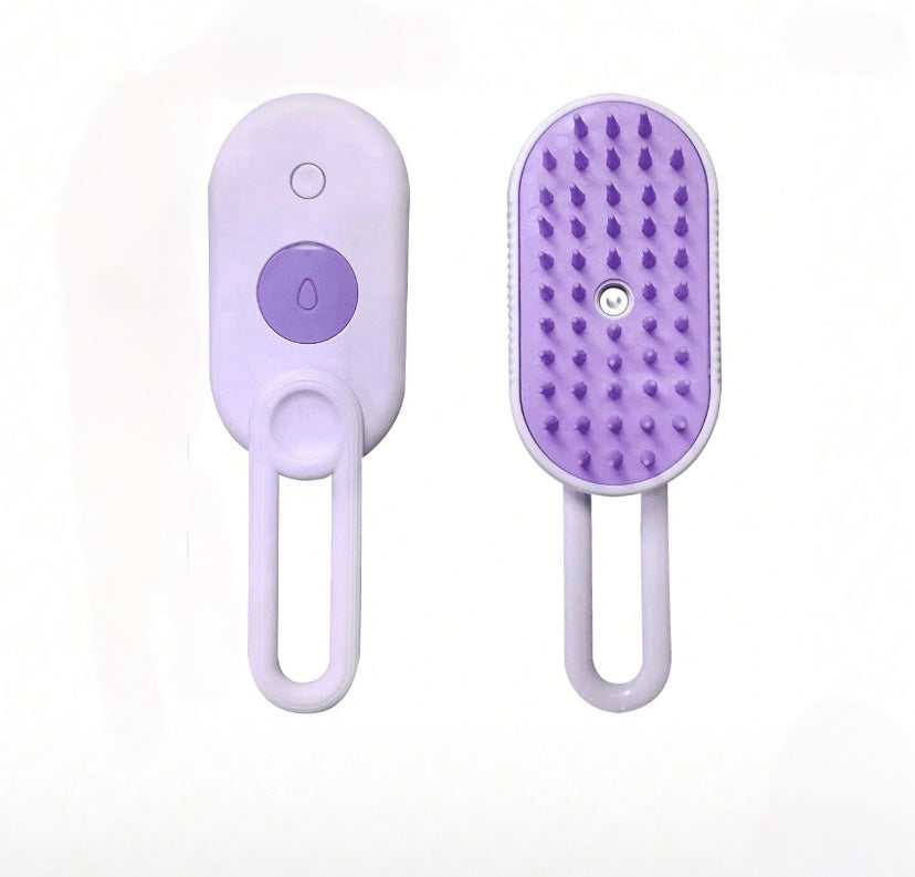 brosse vaporisateur pour animaux de compagnie, brosse par vaporisation pour chat et chien.