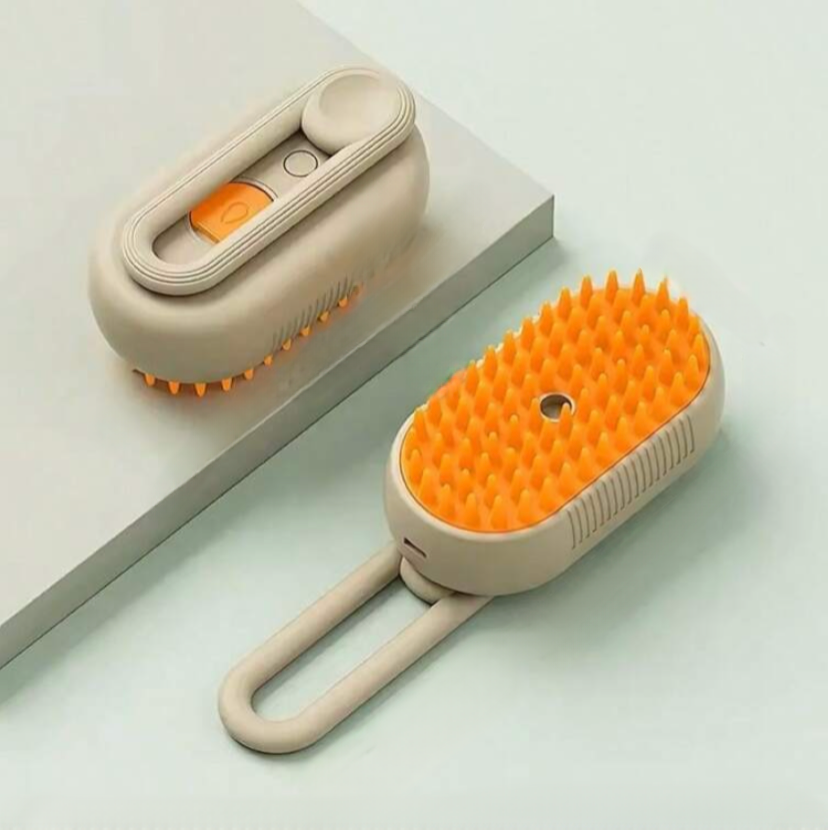 brosse vaporisateur pour animaux de compagnie, brosse par vaporisation pour chat et chien.